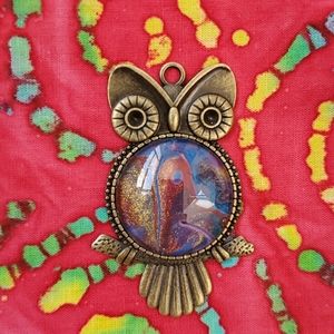 Handmade Owl Pendant Necklace